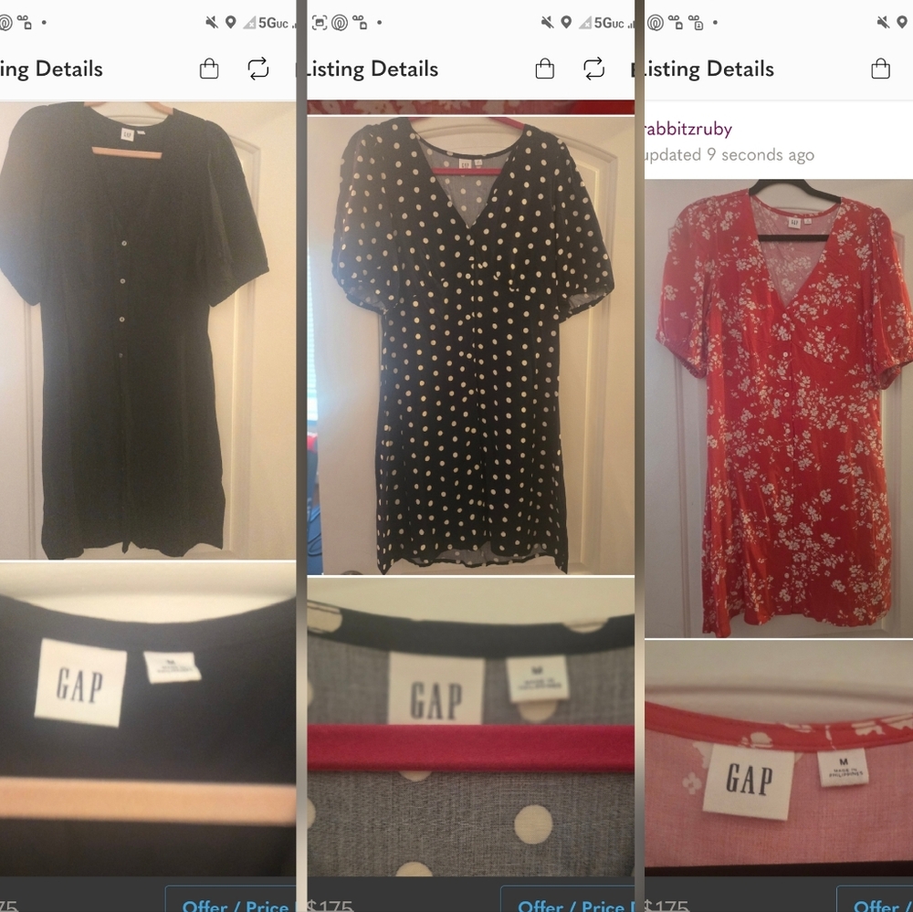 3 NWOT GAP DRESSES